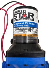NorthStar 12 Volt On-Demand RV Potable Water Pump – 3.0 GPM – 1/2in. NPS-M Ports