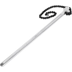 VEVOR 24″ Chain Wrench Steel Straight Handle Tool 22″ Chain 6.7″ Capacity
