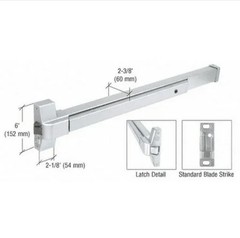 CRL DL950A Satin Anodized Touch Bar Rim Panic Exit Device