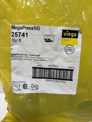 Lot Of (5) Viega 25741 MegaPressG 1” Cap Carbon Steel