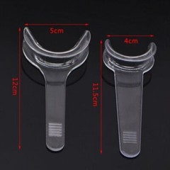 4Pcs Dental Intraoral Cheek Lip Retractor T-Shape Mouth Opener Clear S/L Size