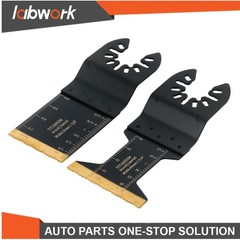 Labwork 12Pcs Titanium Oscillating Saw Blades Multi Tool Blade for Metal Plastic