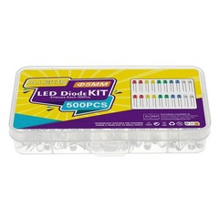 100pcs 5mm LED Diode Light Assortment Kit 10 Colors White Red Green Blue Yellow