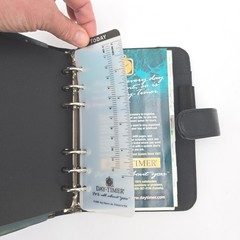 Day-Timer Avalon Personal Organizer Black 1990s New 6-Ring Portable Planner