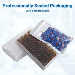 6000pcs 2mL Autosampler Vials 9-425 Caps MCE Membrane Filter 47mm 0.45um Gridded