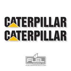 CATERPILLAR Equipment Premium Vinyl Decal 11″ wide 2-Pack – Equipment Graphics