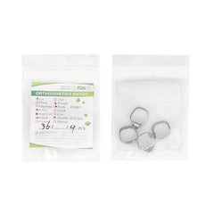 Dental Orthodontic 1st Molar Bands Roth 022” Buccal #35-40 Tubes Lingual-Cleat