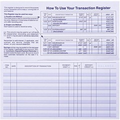 24 PCS Check Registers for Personal Checkbook, Easy to Read Checkbook…