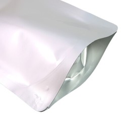 50 Silver Stand Up Beverage Drink Pouches w/ Corner Spout + Funnel Various Sizes