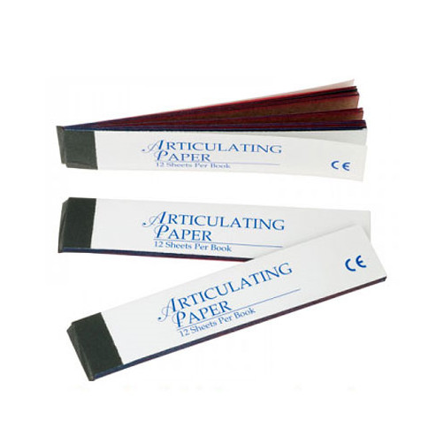 House Brand Dental Articulating Paper Red Blue Combo Pack of 144 Sheets
