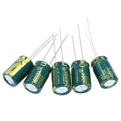 20 PCS 25V 470uF High Frequency Aluminum Electrolytic Capacitor 0.31×0.47in