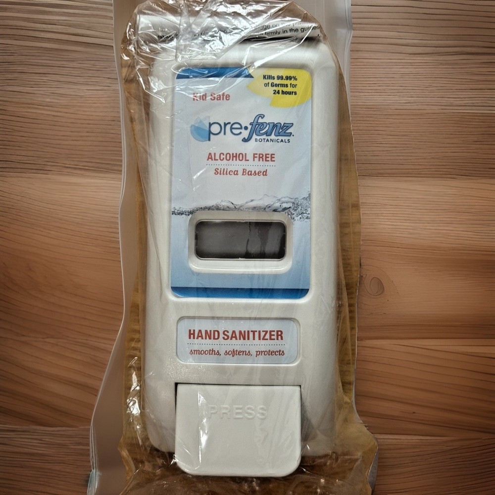Foaming Hand Sanitizer PreFenz Botanicals Manual Wall Dispenser Alcohol Free New
