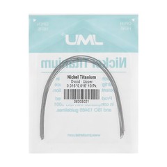 JMU Dental Ortho Niti Arch Wire, 10pcs Super Elastic Ovoid Round/Rectangular