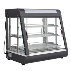 ROVSUN 3 Tiers 26″ Commercial Heat Food Pizza Warmer Display Show Case w/Bulb