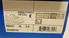 Reebok Women’s Arion Oxford Composite Toe Work Shoe RB457 Purple Womens USA 9.5W
