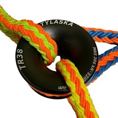 Tylaska TR38 arborist rigging ring TY2738-CL black/blue/red