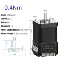 Nema17 Nema23 0.4/1.2/2/3Nm Integrated Closed-loop Stepper Motor Built-in Driver
