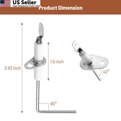 62-23543-01 Flame Sensor for Rheem & Ruud Furnace – 2 Pack