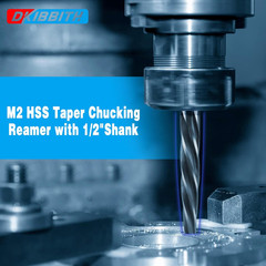 1” Bridge Construction Reamer Drill Bit, M2 HSS Taper Chucking Reamer for Steel