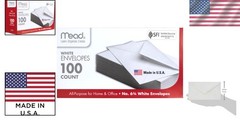 100PK White Security Envelopes 6 3/4” – Perfect for Business and Personal Use