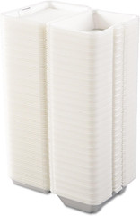 205HT1 Carryout Food Container, Foam, 1-Comp, 9 3/10 X 6 2/5 X 2 9/10 (Case of 2