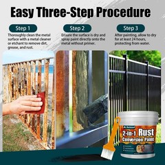 2-in-1 Rust Converter Metal Primer Anti Rust Coating Paint 35 Oz…….