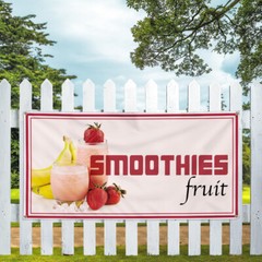 Vinyl Banner Multiple Sizes Smoothies Fruit Restaurant Cafe Bar Food & Beverage