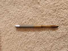 Lot of 6ea. BRUBAKER 6-32 NC H5 2fl. Spiral Point HSCo TiN HL97-4 Taps – new