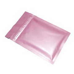 Multi-Size Glossy Foil Mylar Double-Sided Pink Flat Zip Lock Pouch Bag B07
