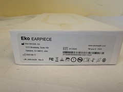 Eko Stethoscope Earpiece LBL 2002.M EN Rev E w/Ear Tips