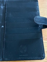 Vintage Levenger black Leather disc binder planner Circa date Book & notes NICE