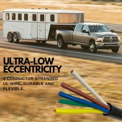 5 Way Trailer Wire Heavy Duty 14 AWG/Gauge CCA 5 Conductor Wire RV Trailer To…