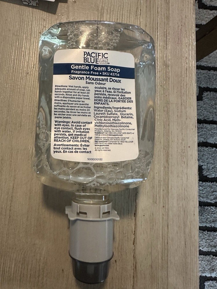 Pacific Blue Ultra Gentle Foam Hand Soap Refill, 43714, 1200mL individual