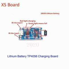 TP4056 Charging Board Charger Module 5V 1A Micro USB 18650 Lithium Battery 5pcs