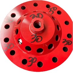 7” S-segment diamond cup grinding wheel for concrete – agressive removal 30#