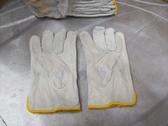 ONE DOZEN C2V Polyester & Cowhide Leather Gloves 4801G / SIZE 2XL