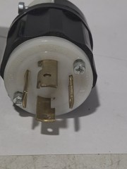 New Leviton 2731 Locking Plug Black 30A 480V 3P 4 Wire Grounding L16-30P