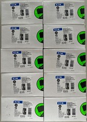 10 PCS Eaton BRP115DF 15A Dual Function Breaker