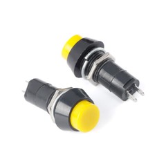 Round Push Button Momentary Switch Self Reset Red Green Blue Yellow Black White