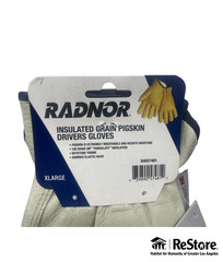 Radnor X-Large Tan Pigskin Thinsulate Lined Cold Weather Gloves With Keystone