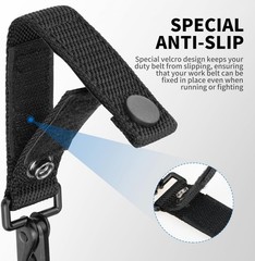 Ullnosoo Heavy Duty Belt Keeper Keychain – Nylon MOLLE Strap for Duty Belt