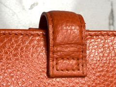 Rare HTF Filofax Orange Leather Finsbury Personal Organizer Planner 7.5″Ht 5.25W