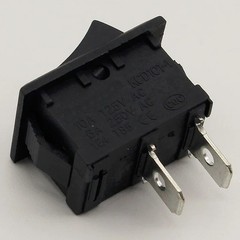5Pcs/Lot Black Push Button Mini Switch 6A-10A 110V 250V KCD1 2Pin Snap