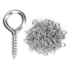 Aovchei Eye Screws, 300PCS 0.59 Inches Heavy Duty Metal Screw Hooks, Self Tap…