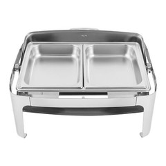 9.54QT Stainless Steel Chafer Buffet Chafing Dish Set Roll Top Food Warmer New!