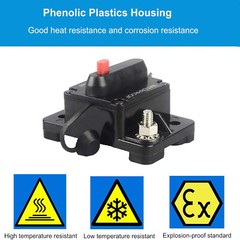 300A AMP Circuit Breaker Fuse Reset 12V-48V DC Car Boat Auto Waterproof