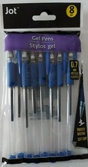 JOT STYLOS 0.7mm Gel Pens Soft Griot – Blue Ink Pack of 8 – BRAND NEW