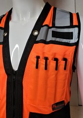 Surveyor Two Tone Safety Vest ANSI/ ISEA 107-2015 Approved (Small to 5XL)
