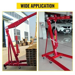 Hydraulic Long Ram Jack, 3 Tons/6600 lbs Capacity, with Single Piston Pump and C