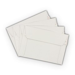 75 EcoSwift 6.5 x 4.5 Rigid Photo Mailers Stay Flats White Cardboard Self Seal E